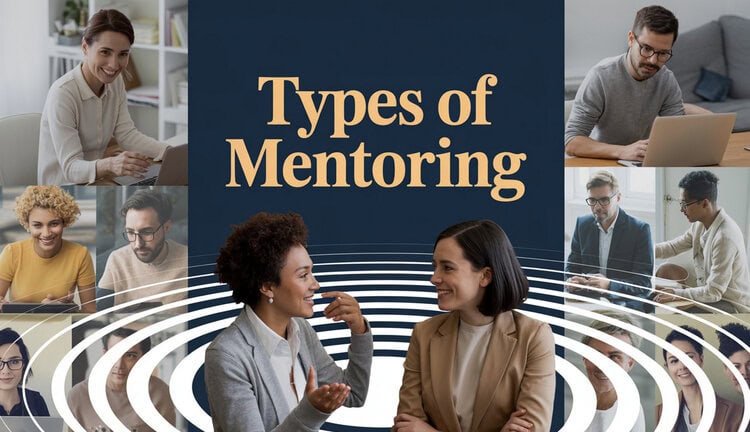 Showing types of mentoring across workplace, education, and associations